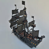 MOC The Black Pearl Medieval Pirate Ship Model Particle Building Blocks Set (3051PCS) - cubertime