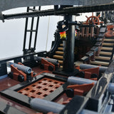 MOC The Black Pearl Medieval Pirate Ship Model Particle Building Blocks Set (3051PCS) - cubertime