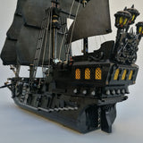 MOC The Black Pearl Medieval Pirate Ship Model Particle Building Blocks Set (3051PCS) - cubertime