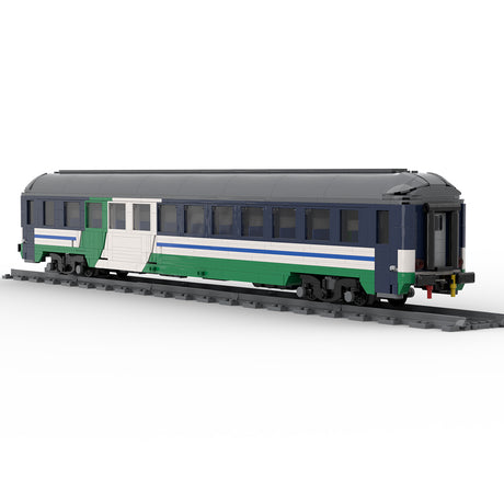MOC UIC-X Sleeper Train Car Building Blocks Set, XMPR Night Livery Railway Model (1157PCS/UIC-X) - cubertime