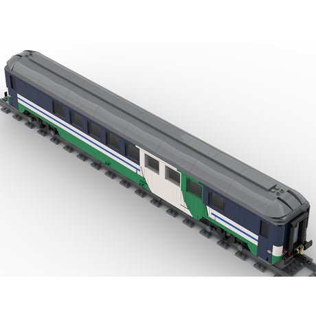 MOC UIC-X Sleeper Train Car Building Blocks Set, XMPR Night Livery Railway Model (1157PCS/UIC-X) - cubertime