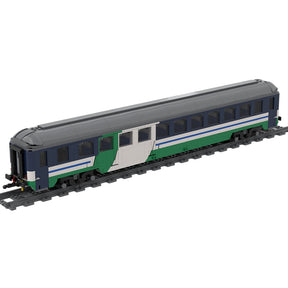MOC UIC-X Sleeper Train Car Building Blocks Set, XMPR Night Livery Railway Model (1157PCS/UIC-X) - cubertime