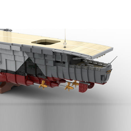 MOC WWII German Aircraft Carrier Building Blocks Set, Military Warship Model, Naval Display Kit for Adults Collectors(9569 PCS) - cubertime