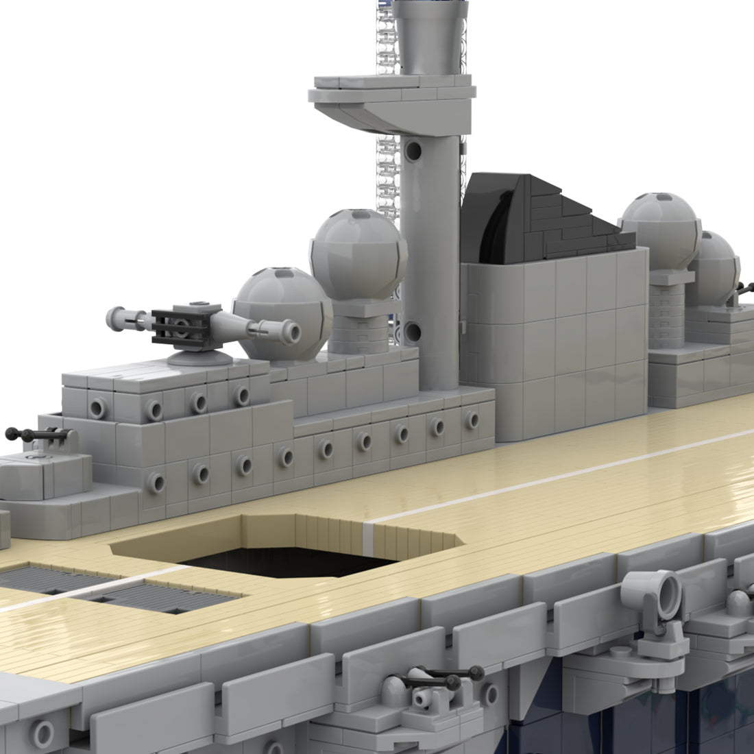 MOC WWII German Aircraft Carrier Building Blocks Set, Military Warship Model, Naval Display Kit for Adults Collectors(9569 PCS) - cubertime