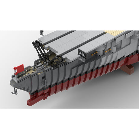 MOC WWII German Aircraft Carrier Building Blocks Set, Military Warship Model, Naval Display Kit for Adults Collectors(9569 PCS) - cubertime
