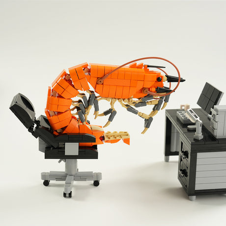 MOC Working Shrimp Man Building Blocks Set (675PCS) - cubertime