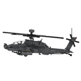 MOC‑148055 AH-64E Apache Guardian Helicopter Airplane Assembly Model Building Blocks Set Creative Ornament - cubertime