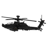 MOC‑148055 AH-64E Apache Guardian Helicopter Airplane Assembly Model Building Blocks Set Creative Ornament - cubertime