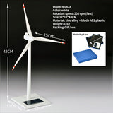 Metal Solar Windmill Model (White with 300 RPM Rotation Speed/Silver with 8-10 RPM Rotation Speed) - cubertime
