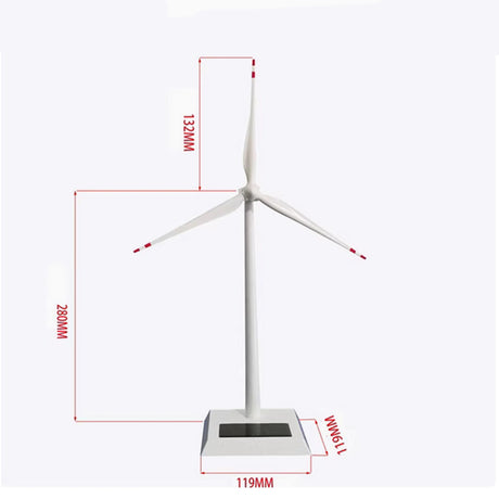 Metal Solar Windmill Model (White with 300 RPM Rotation Speed/Silver with 8-10 RPM Rotation Speed) - cubertime