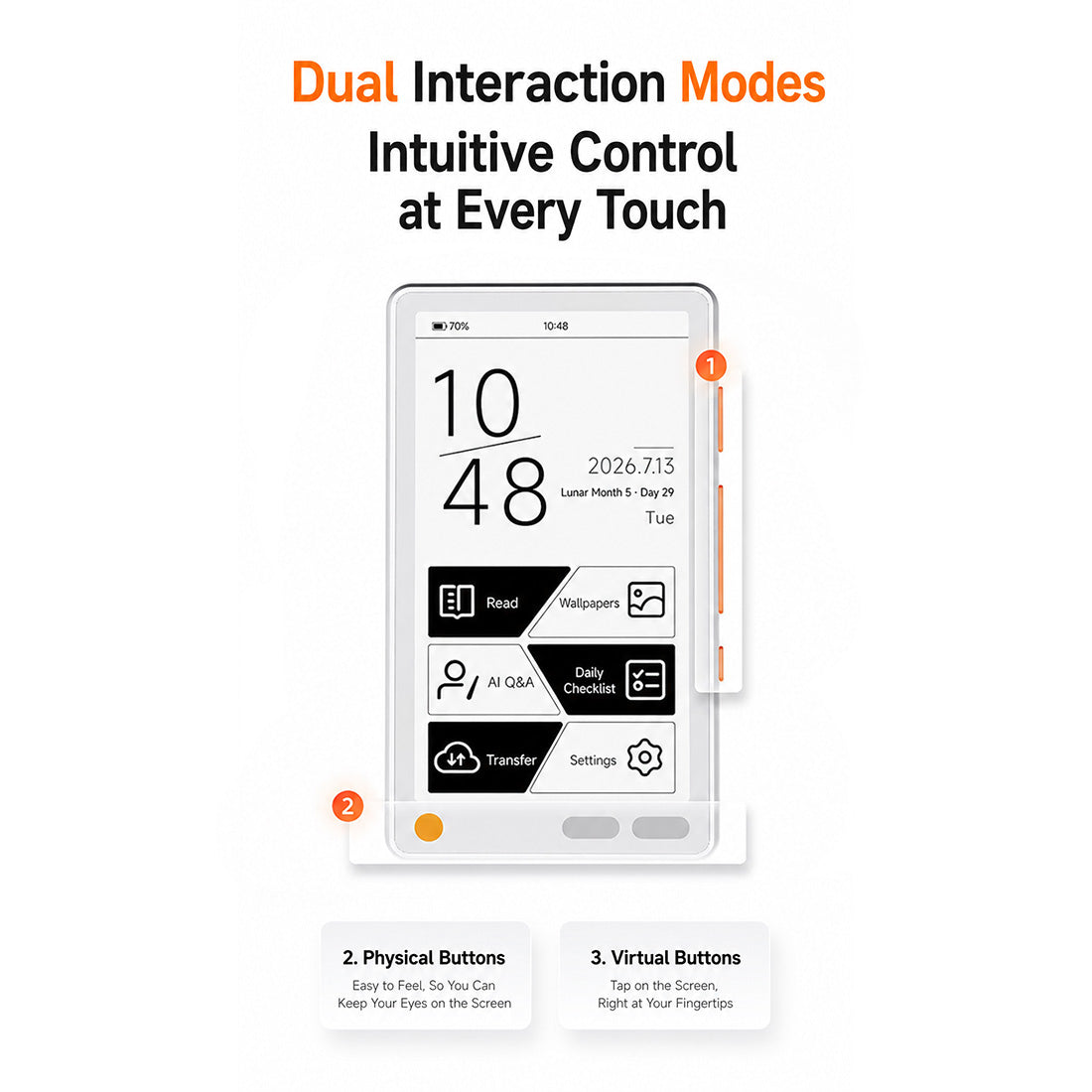 Metalio E-INK4 Plus AI E-Reader, 4.7-Inch 297 PPI E-Ink Touchscreen with Front Light, 2000 mAh Battery, Voice AI, Translation, AI Drawing, Open-Source Firmware, Wi-Fi, 16GB TF Card Included - cubertime