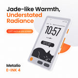 Metalio E-Ink 4 AI E-Reader, 3.97-Inch 235 PPI E-Ink Touchscreen, Ultra-Lightweight 70 g Portable Ebook Reader with Voice AI, AI Drawing, Audiobook Playback, Open-Source Firmware(Wi-Fi Version) - cubertime