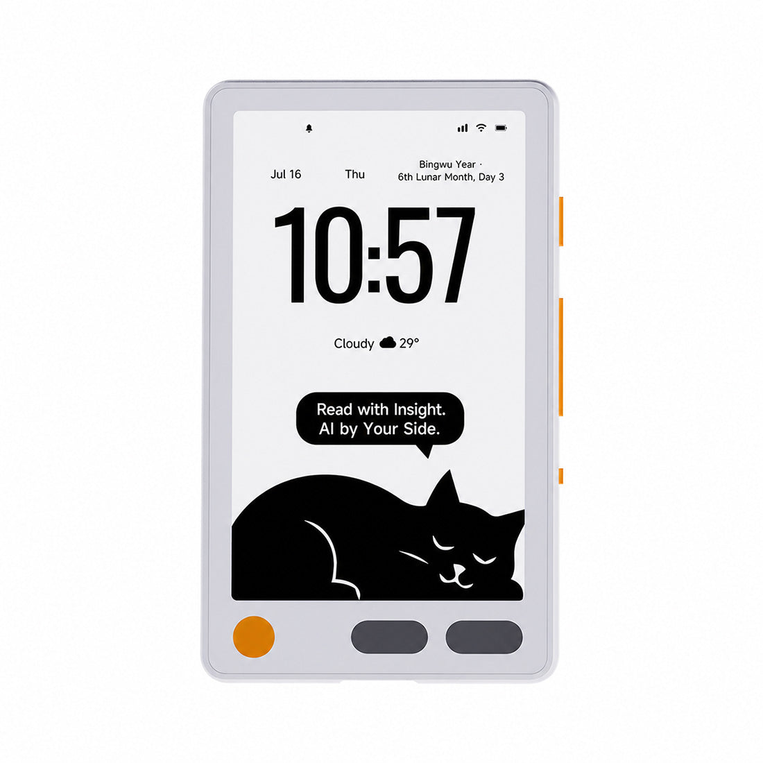Metalio E-Ink 4 AI E-Reader, 3.97-Inch 235 PPI E-Ink Touchscreen, Ultra-Lightweight 70 g Portable Ebook Reader with Voice AI, AI Drawing, Audiobook Playback, Open-Source Firmware(Wi-Fi Version) - cubertime