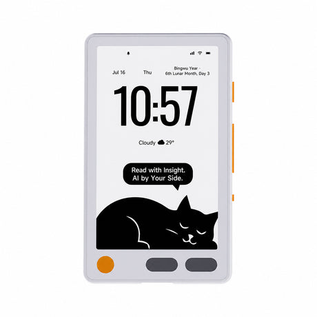 Metalio E-Ink 4 AI E-Reader, 3.97-Inch 235 PPI E-Ink Touchscreen, Ultra-Lightweight 70 g Portable Ebook Reader with Voice AI, AI Drawing, Audiobook Playback, Open-Source Firmware(Wi-Fi Version) - cubertime