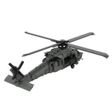 Military Helicopter Building Blocks Model Kit, Rotating Main Rotor & Tail Rotor, Opening Side Door, Built-In Turret, Transparent Canopy, Realistic Landing Gear, Collectible Display Set (1442PCS) - cubertime