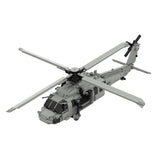 Military Helicopter Building Blocks Model Kit, Rotating Main Rotor & Tail Rotor, Opening Side Door, Built-In Turret, Transparent Canopy, Realistic Landing Gear, Collectible Display Set (1442PCS) - cubertime
