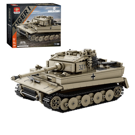 MOC 1/28 Scale German Tank Military MOC DIY Assembly Toy Building Blocks Set (1138PCS) - cubertime