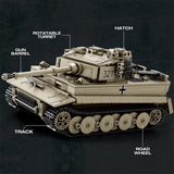 MOC 1/28 Scale German Tank Military MOC DIY Assembly Toy Building Blocks Set (1138PCS) - cubertime