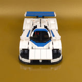 MOC Japanese Winning Racecar Building Blocks Set - Modular Sports Car Model with Removable Engine, Opening Doors, Display & Build Experience - cubertime