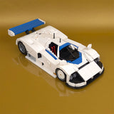 MOC Japanese Winning Racecar Building Blocks Set - Modular Sports Car Model with Removable Engine, Opening Doors, Display & Build Experience - cubertime