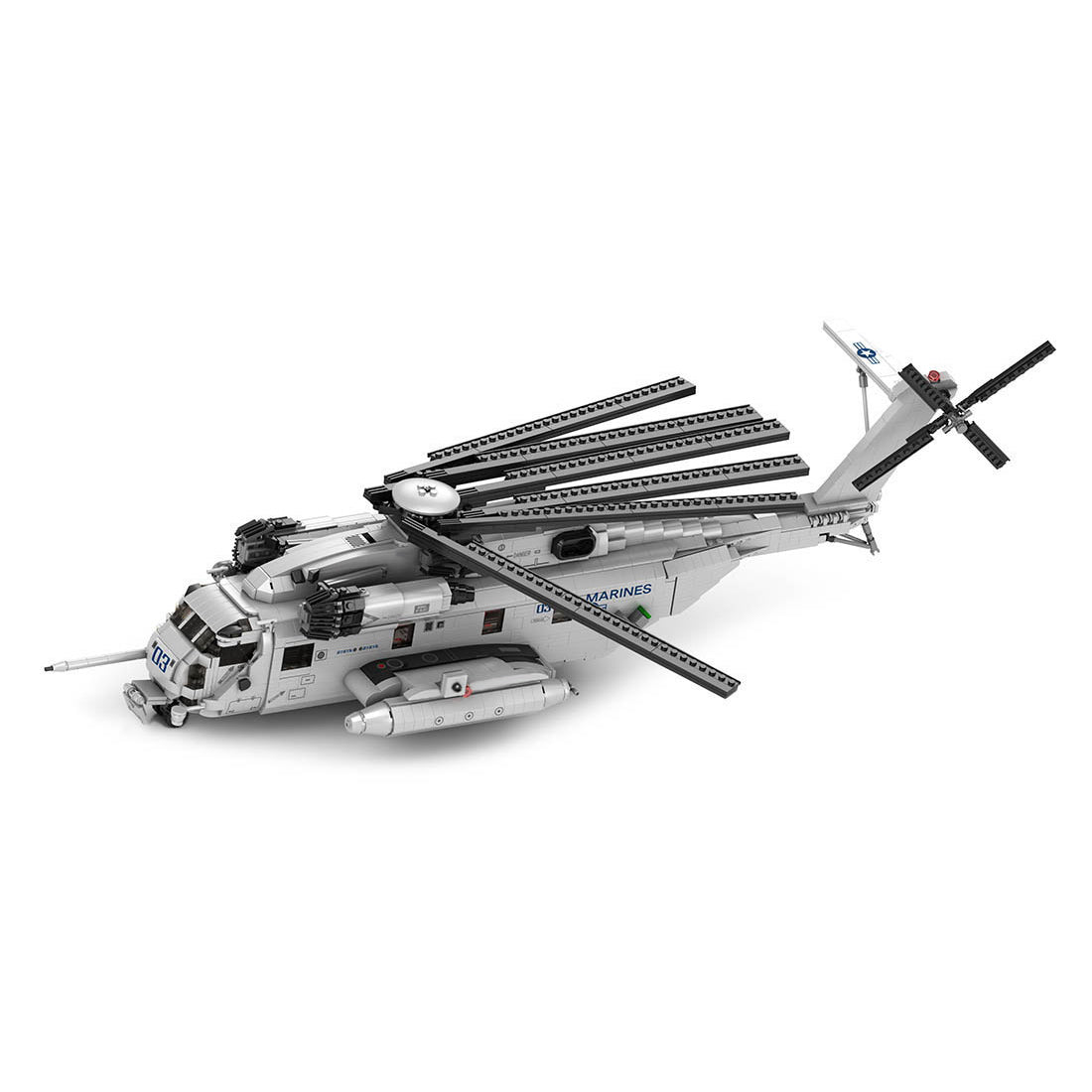 MOC-127265 1/35 Scale CH-53E Super Stallion Modern Military-themed Small Particles Building Blocks Set (2193PCS) - cubertime