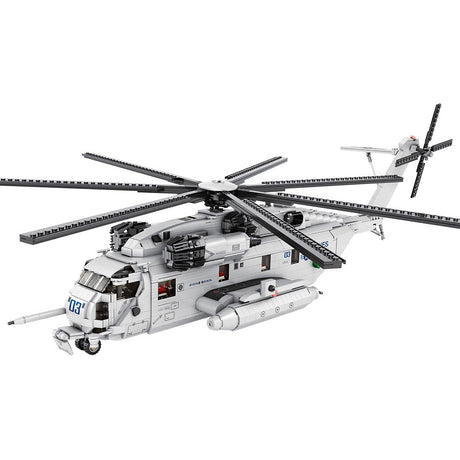 MOC-127265 1/35 Scale CH-53E Super Stallion Modern Military-themed Small Particles Building Blocks Set (2193PCS) - cubertime