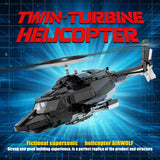 Mocsage MOC-149250 Helicopter Model Assembly Toy Building Blocks Set Creative Ornament - cubertime