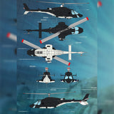 Mocsage MOC-149250 Helicopter Model Assembly Toy Building Blocks Set Creative Ornament - cubertime