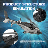 Mocsage MOC-149250 Helicopter Model Assembly Toy Building Blocks Set Creative Ornament - cubertime