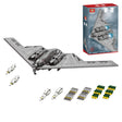Mocsage MOC-166363 B2 Spirit 1/70 Scale Flying-Wing Ultra-High-Speed Intercontinental Stealth Strategic Bomber Model Building Blocks Set (1977PCS) - cubertime
