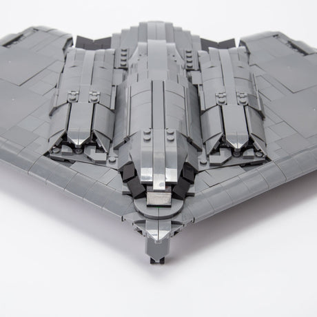 Mocsage MOC-166363 B2 Spirit 1/70 Scale Flying-Wing Ultra-High-Speed Intercontinental Stealth Strategic Bomber Model Building Blocks Set (1977PCS) - cubertime