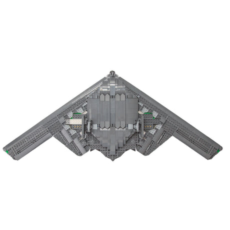 Mocsage MOC-166363 B2 Spirit 1/70 Scale Flying-Wing Ultra-High-Speed Intercontinental Stealth Strategic Bomber Model Building Blocks Set (1977PCS) - cubertime