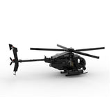 Mocsage MOC-88275 MH-6 Little Bird Helicopter Model Building Blocks Set - cubertime