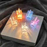 Periodic Table Inert Gas Collection Set, High Purity Glass Sealed Display for Science Enthusiasts (Cube)