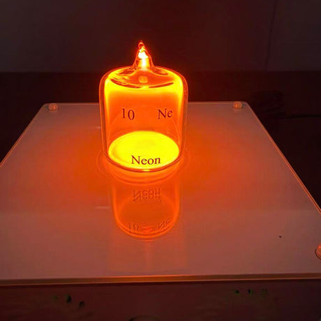 Periodic Table Inert Gas Collection Set, High Purity Glass Sealed Display for Science Enthusiasts (Cylinder) - cubertime