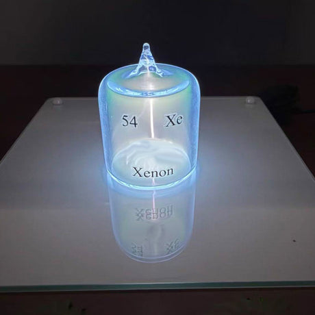 Periodic Table Inert Gas Collection Set, High Purity Glass Sealed Display for Science Enthusiasts (Cylinder) - cubertime