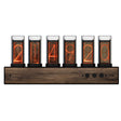 RGB Nixie Tube Clock, Solid-Wood Minimalist Modern Clock, Creative Desk Clock - cubertime