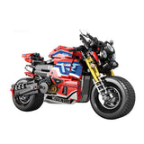 MOC Retro Street Motorcycle Model Assembly Toy Building Blocks (943PCS)
