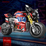 MOC Retro Street Motorcycle Model Assembly Toy Building Blocks (943PCS)