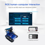 Robot Car Kit, Tracked Robot Vehicle with LiDAR SLAM Mapping Navigation, ROS-Based Development Platform with Jetson Nano Controller - cubertime