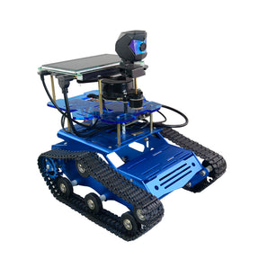 Robot Car Kit, Tracked Robot Vehicle with LiDAR SLAM Mapping Navigation, ROS-Based Development Platform with Jetson Nano Controller - cubertime