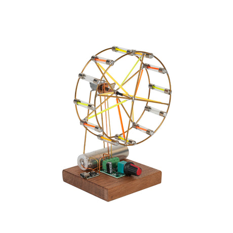 Rotating Colorful Ferris Wheel DIY Kit (Manual Soldering) - cubertime