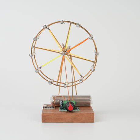 Rotating Colorful Ferris Wheel DIY Kit (Manual Soldering) - cubertime