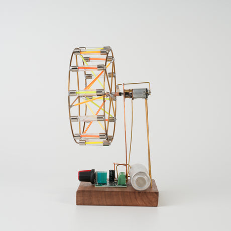 Rotating Colorful Ferris Wheel DIY Kit (Manual Soldering) - cubertime