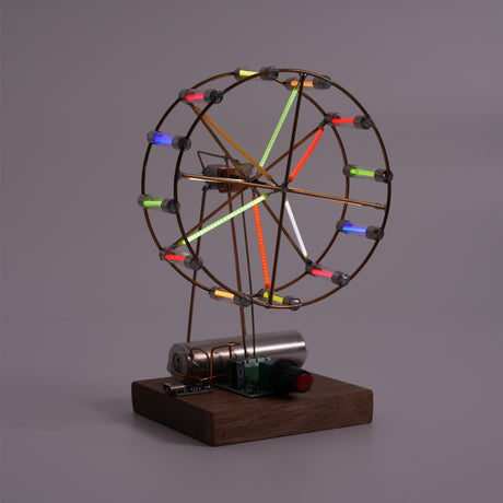 Rotating Colorful Ferris Wheel DIY Kit (Manual Soldering) - cubertime