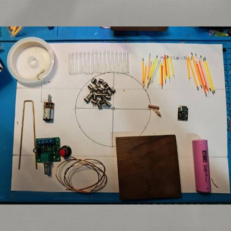 Rotating Colorful Ferris Wheel DIY Kit (Manual Soldering) - cubertime