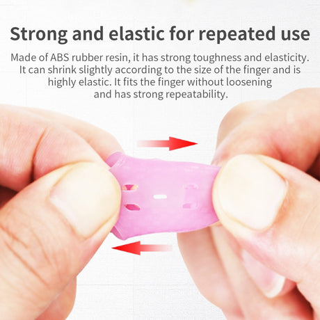 Rubber Finger Sleeves Pain-Free Finger Protection Gear Set of 5 - cubertime