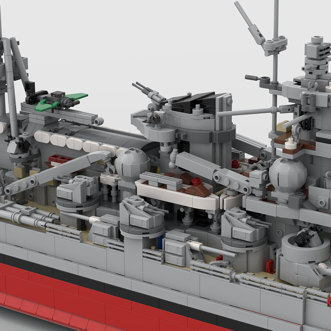 Scharnhorst Class Battleship Building Blocks Set (6457PCS) - cubertime