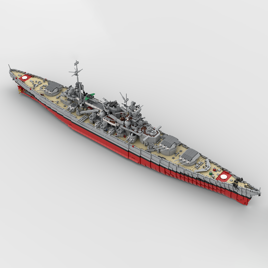 Scharnhorst Class Battleship Building Blocks Set (6457PCS) - cubertime
