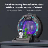 Sci-Fi Warp Gate Portal Plasma Globe Projection Lamp with LED Clock
